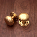 Spira Brass - Cottage Small 40mm Rim/Mortice Door Knob  - Polished Brass - SB2108PB - Choice Handles