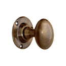 Spira Brass - Oval Mortice Door Knob  - Antique - SB2109AT - Choice Handles