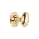 Spira Brass - Oval Mortice Door Knob  - Polished Brass - SB2109PB - Choice Handles