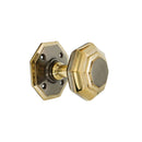 Spira Brass - Octagonal Mortice Door Knob Aged Brass - SB2110AB - Choice Handles