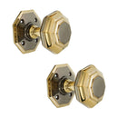 Spira Brass - Octagonal Mortice Door Knob Aged Brass - SB2110AB - Choice Handles