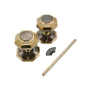 Spira Brass - Octagonal Mortice Door Knob Aged Brass - SB2110AB - Choice Handles