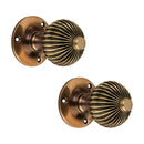 Spira Brass - Regency Mortice Door Knob  - Aged Brass - SB2111AB - Choice Handles