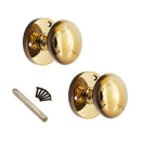 Spira Brass - Victorian Mortice Door Knob Aged Brass - SB2114AB - Choice Handles