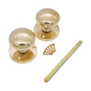 Spira Brass - Victorian Door Knob  - Polished Brass - SB2114PB - Choice Handles