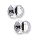 Spira Brass - Victorian Door Knob Polished Chrome - Polished Chrome - SB2114PC - Choice Handles