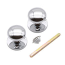 Spira Brass - Victorian Door Knob Polished Chrome - Polished Chrome - SB2114PC - Choice Handles