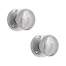 Spira Brass - Victorian Door Knob  - Satin Chrome - SB2114SC - Choice Handles