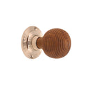 Spira Brass - Rosewood Beehive Rim/Mortice Door Knob  - Polished Nickel - SB2116PN - Choice Handles