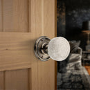 Spira Brass - Crackled Porcelain Mortice Door Knob  - Antique Brass - SB2117ANT - Choice Handles
