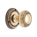 Spira Brass - Georgian Mortice Door Knob  - Aged Brass - SB2119AB - Choice Handles