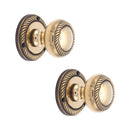 Spira Brass - Georgian Mortice Door Knob  - Aged Brass - SB2119AB - Choice Handles