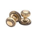 Spira Brass - Georgian Mortice Door Knob  - Aged Brass - SB2119AB - Choice Handles