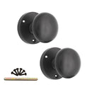 Spira Brass - Victorian Door Knob  - Matt Black - SB2114BLK - Choice Handles