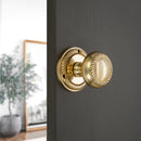 Spira Brass - Georgian Mortice Door Knob  - Polished Brass - SB2119PB - Choice Handles