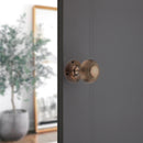 Spira Brass - Beehive Door Knob 55mm  - Antique - SB2122AT - Choice Handles