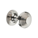 Spira Brass - Beehive Door Knob 55mm  - Polished Nickel - SB2122PN - Choice Handles