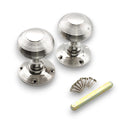 Spira Brass - Beehive Door Knob 55mm  - Polished Nickel - SB2122PN - Choice Handles