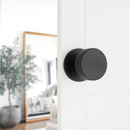 Spira Brass - Connaught Knurled Door Knob  - Matt Black - SB2123BLK - Choice Handles