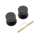 Spira Brass - Connaught Knurled Door Knob  - Matt Black - SB2123BLK - Choice Handles