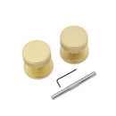 Spira Brass - Connaught Knurled Door Knob  - Satin Brass - SB2123SB - Choice Handles