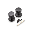 Spira Brass - Oxford Mortice Door Knob  - Matt Black - SB2124BLK - Choice Handles