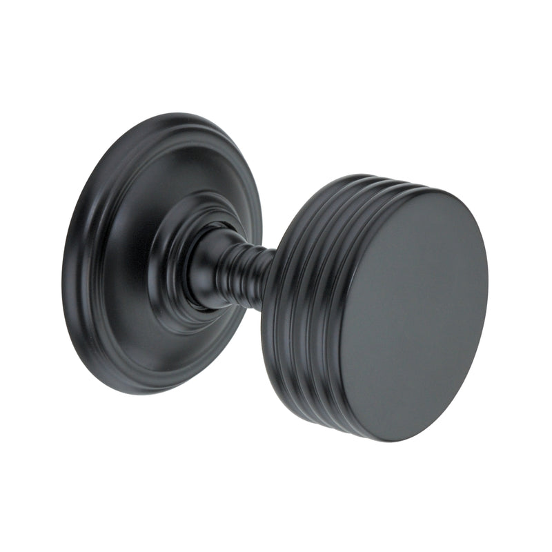 Spira Brass - Oxford Mortice Door Knob  - Matt Black - SB2124BLK - Choice Handles