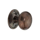 Spira Brass - Hammered Cottage Large Mortice/Rim Door Knob - Antique - SB2125AT - Choice Handles