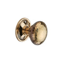 Spira Brass - Hammered Mushroom Mortice/Rim Door Knob  - Aged Brass - SB2126AB - Choice Handles