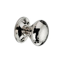 Spira Brass - Hammered Mushroom Mortice/Rim Door Knob  - Polished Nickel - SB2126PN - Choice Handles