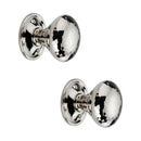 Spira Brass - Hammered Mushroom Mortice/Rim Door Knob  - Polished Nickel - SB2126PN - Choice Handles