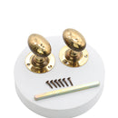 Spira Brass - Hammered Oval Mortice Door Knob  - Aged Brass - SB2127AB - Choice Handles