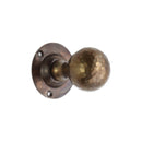 Spira Brass - Hammered Ball Mortice Door Knob  - Antique - SB2128AT - Choice Handles