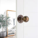 Spira Brass - Hammered Ball Mortice Door Knob  - Antique - SB2128AT - Choice Handles