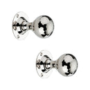 Spira Brass - Hammered Ball Mortice Door Knob  - Polished Nickel - SB2128PN - Choice Handles