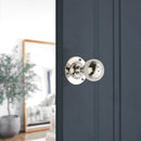 Spira Brass - Hammered Ball Mortice Door Knob  - Polished Nickel - SB2128PN - Choice Handles