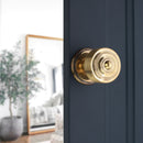 Spira Brass - Carter Mortice/Rim Door Knob  - Aged Brass - SB2132AB - Choice Handles