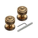 Spira Brass - Carter Mortice/Rim Door Knob  - Aged Brass - SB2132AB - Choice Handles