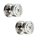 Spira Brass - Carter Mortice/Rim Door Knob  - Polished Nickel - SB2132PN - Choice Handles