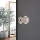 Spira Brass - Reeded 60mm Rim/Mortice Door Knob Polished Nickel - SB2133PN - Choice Handles