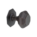 Spira Brass - Octagonal Centre Door Knob  - Aged Bronze - SB2201ABZ - Choice Handles