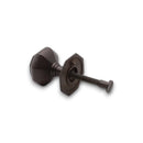 Spira Brass - Octagonal Centre Door Knob  - Aged Bronze - SB2201ABZ - Choice Handles