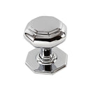 Spira Brass - Octagonal Centre Door Knob  - Polished Chrome - SB2201PC - Choice Handles