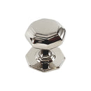 Spira Brass - Octagonal Centre Door Knob  - Polished Nickel - SB2201PN - Choice Handles
