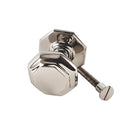 Spira Brass - Octagonal Centre Door Knob  - Polished Nickel - SB2201PN - Choice Handles