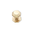 Spira Brass - Octagonal Centre Door Knob  - Satin Brass - SB2201SB - Choice Handles