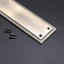 Spira Brass - Georgian Finger Plate 285mm  - Antique Brass - SB2213ANT - Choice Handles
