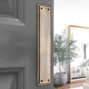 Spira Brass - Georgian Finger Plate 285mm  - Antique Brass - SB2213ANT - Choice Handles