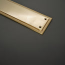 Spira Brass - Georgian Finger Plate 285mm  - Polished Brass - SB2213PB - Choice Handles