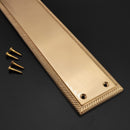 Spira Brass - Georgian Finger Plate 285mm  - Satin Brass - SB2213SB - Choice Handles